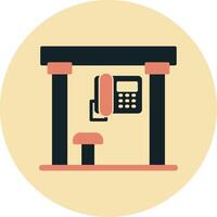 Telephone Box Vecto Icon vector