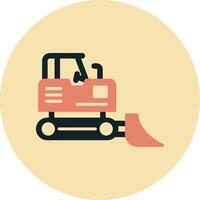 Bulldozer Vecto Icon vector