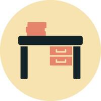 Work Desk Vecto Icon vector