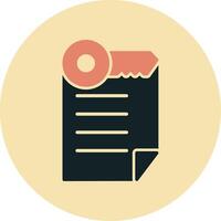 Keyword Notes Vecto Icon vector
