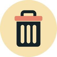 Trash Bin Vecto Icon vector