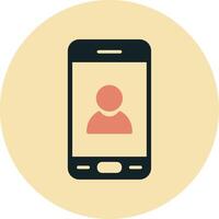 Mobile User Vecto Icon vector
