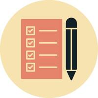 Notepad Writing Vecto Icon vector