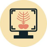 X-ray Bone Vecto Icon vector