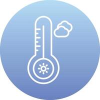 Temperature Hot Vecto Icon vector