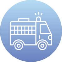 Police Van Vecto Icon vector