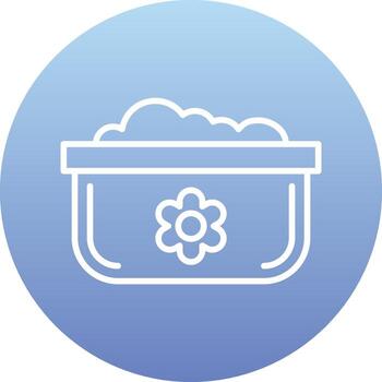 lavar platos maceta vecto icono vector