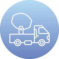 Cement Truck Vecto Icon vector