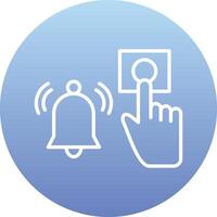 Emergency Alarm Button Vecto Icon vector