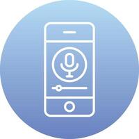 Mobile Record Vecto Icon vector