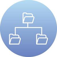 Folder Data Sharing Vecto Icon vector