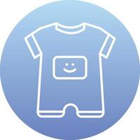 Baby Boy Outfit Vecto Icon vector