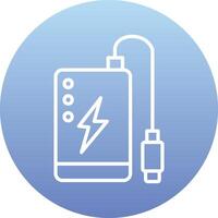 Power Bank Vecto Icon vector