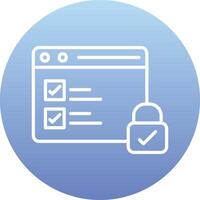 Secure Data Vecto Icon vector