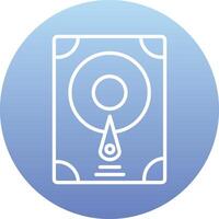 Hard Disk Vecto Icon vector