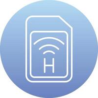 Sim Card Vecto Icon vector