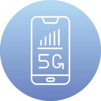 5G Smartphone Vecto Icon vector