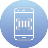 Phone Scanning Vecto Icon vector