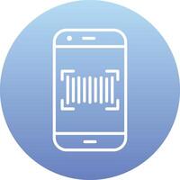 Phone Scanning Vecto Icon vector