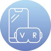 virtual realidad vecto icono vector