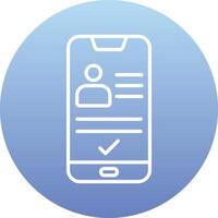 Smartphone Id Vecto Icon vector