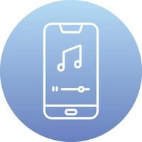 Mobile Music Player Vecto Icon vector