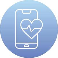Heart Rate Vecto Icon vector