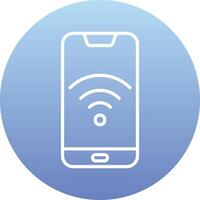 Smartphone Wifi Vecto Icon vector