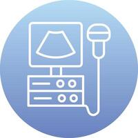 Ultrasound Machine Vecto Icon vector