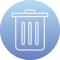 Dustbin Vecto Icon vector