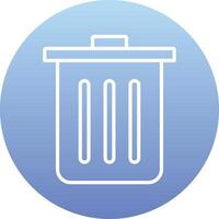 Dustbin Vecto Icon vector