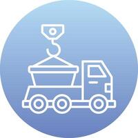 Skip Truck Vecto Icon vector