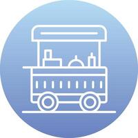 Food Cart Vecto Icon vector