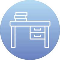 Work Desk Vecto Icon vector