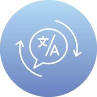 Translation Vecto Icon vector