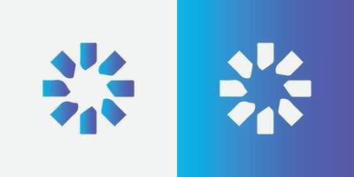 vector creative gradient o logo design