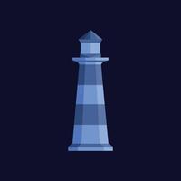 vector lighthouse logo design geometric