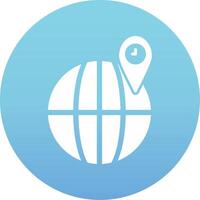 Globe Location Vecto Icon vector