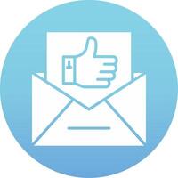 Email Like Vecto Icon vector