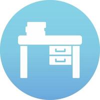 Work Desk Vecto Icon vector