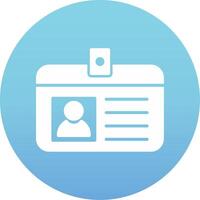 Identification Card Vecto Icon vector