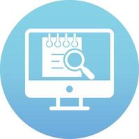 File Search Computer Vecto Icon vector
