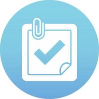 Planner Completed Vecto Icon vector