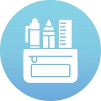 Pencil Case Vecto Icon vector