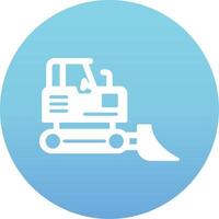 Bulldozer Vecto Icon vector