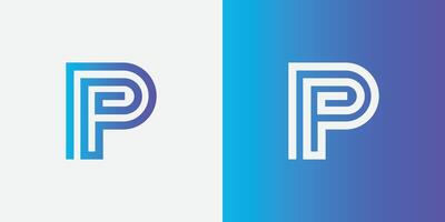 Vector Abstract P Logo Design Template