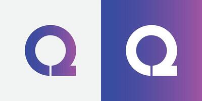 Abstract Letter Q Logo design vector