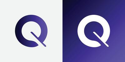 Q initial based on the Alphabet icon logo. Premium Business logo vector