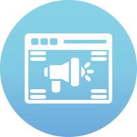 Online Advertising Vecto Icon vector