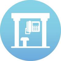 Telephone Box Vecto Icon vector